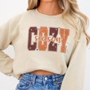 XL Sand Cozy Season Fall Fleece Sweatshirt, Cozy Autumn Season Pullover, Fall Nights Graphic Sweatshirt  