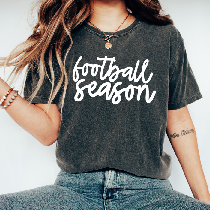 Game Day Football Season Comfort Colors Tee, Football Sport Printed Tee, Fall Season Shirt 
