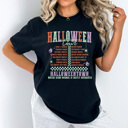 XXL Black Halloween Tour Comfort Colors Tee, Halloween Night Activities Printed Tee, Halloween Town Shirt 