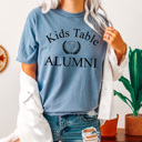 XXL Blue Jean Kids Table Alumni Comfort Colors Tee, Thanksgiving Funny Printed Tee, Adult Thanksgiving Dinner Table Shirt 