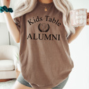  Kids Table Alumni Comfort Colors Tee, Thanksgiving Funny Printed Tee, Adult Thanksgiving Dinner Table Shirt 