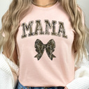  Mama Camo Bow Graphic Tee, Hunting Season Mom Shirt