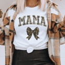  Mama Camo Bow Graphic Tee, Hunting Season Mom Shirt