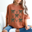 Large Yam Como Bows And Deer Comfort Colors Tee, Hunting Seaosn Shirt