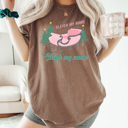 Small Espresso Sleigh My Name Comfort Colors Tee, Christmas Shirt 