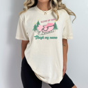 Large Ivory Sleigh My Name Comfort Colors Tee, Christmas Shirt 