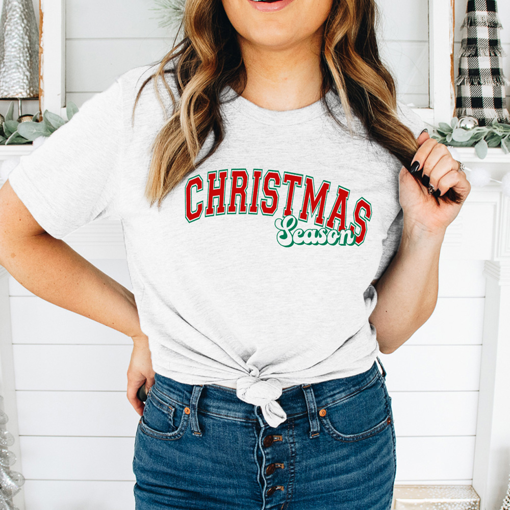 Christmas Season Graphic Tee, Holiday Shirt