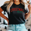 XXL Black Christmas Season Graphic Tee, Holiday Shirt