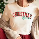 XXL Cream Christmas Season Graphic Tee, Holiday Shirt