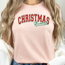 XXL Peach Christmas Season Graphic Tee, Holiday Shirt