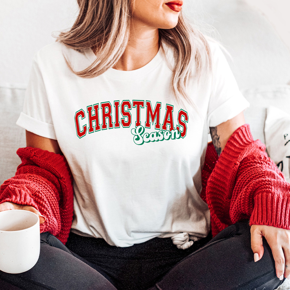 Christmas Season Graphic Tee, Holiday Shirt