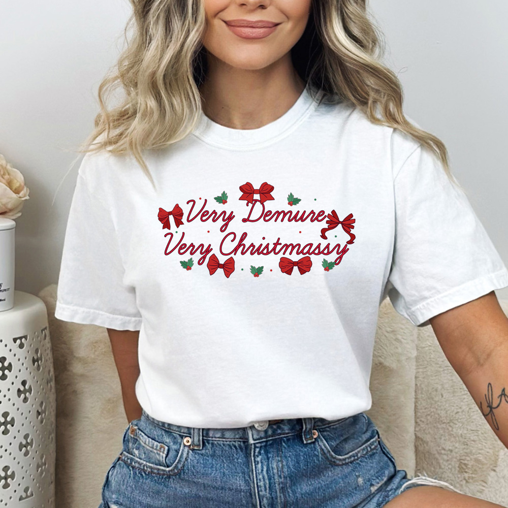 Very Demure Very Christmassy Comfort Colors, Trendy Christmas Shirt 