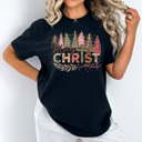 Large Black Merry Christ-mas Comfort Colors Tee, Jesus Christ Shirt 