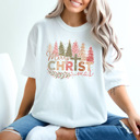 XXL White Merry Christ-mas Comfort Colors Tee, Jesus Christ Shirt 