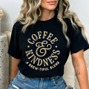  Coffee & Kindness Cofort Colors Tee, A Brewtiful Blend Coffee Shirt 