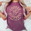 XXL Berry Coffee & Kindness Cofort Colors Tee, A Brewtiful Blend Coffee Shirt 