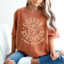 XXL Yam Coffee & Kindness Cofort Colors Tee, A Brewtiful Blend Coffee Shirt 