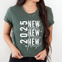 Large Forest New Year New Grace New Praise Graphic Tee, 2025 New Year Shirt