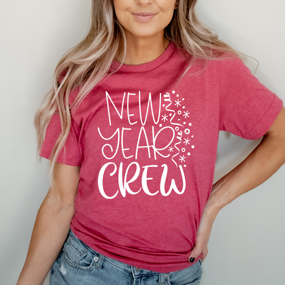 New Year Crew Graphic Tee, 2025 New Year Eve Party Shirt