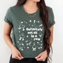  Definitely Not In A Row Duck Funny Graphic Tee, Ducks In A Row Tee, Funny Sacrastic Shirt 