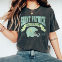 Large Pepper Saint Patrick University Comfort Colors Tee, Lucky Shirt