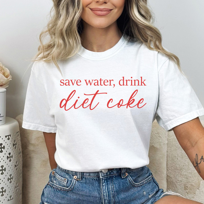 Save Water Drink Soda Comfort Colors, Caffeine Lover Shirt