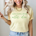  Save Water Drink Soda Comfort Colors, Caffeine Lover Shirt