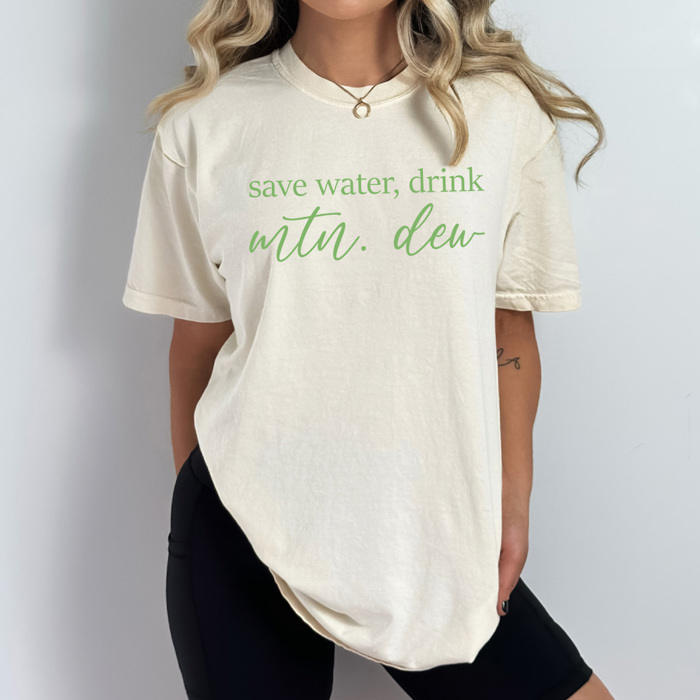 Save Water Drink Soda Comfort Colors, Caffeine Lover Shirt