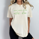 XL Ivory Save Water Drink Soda Comfort Colors, Caffeine Lover Shirt