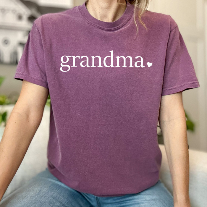 Mom Heart Comfort Colors Tee, Mother's Day Shirt, Abuela, Auntie, Gigi, Grammy, Grandma, Mama, Mimi, Mom, Mommy, Nana, Nany, Oma, Wifey