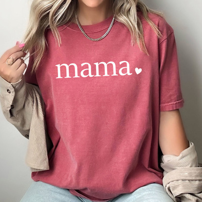 Mom Heart Comfort Colors Tee, Mother's Day Shirt, Abuela, Auntie, Gigi, Grammy, Grandma, Mama, Mimi, Mom, Mommy, Nana, Nany, Oma, Wifey