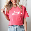 Small Watermelon Mimi Mom Heart Comfort Colors Tee, Mother's Day Shirt, Abuela, Auntie, Gigi, Grammy, Grandma, Mama, Mimi, Mom, Mommy, Nana, Nany, Oma, Wifey