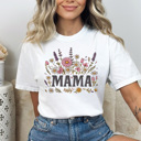 XL White Mama Flower Garden Comfort Colors Tee, Floral Mom Shirt, Spring Garden Tee