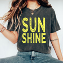 XXL Pepper Sunshine Neon Summer Comfort Colors Tee, Sun Beach Shirt, Summer Sunshine Tee