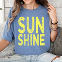  Sunshine Neon Summer Comfort Colors Tee, Sun Beach Shirt, Summer Sunshine Tee
