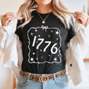 XXL Black 1776 Ribbon Patriotic Graphic Tee, 4th Of July Shirt, American Tee