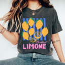 XXL Pepper La Vita Al Limone Comfort Colors Tee, Summer Lemon Printed Tee, Zesty Lemon Shirt