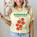 XXL Butter Vintage Tomatoes Italy Comfort Colors Tee, Pomodoro Prodotto Fresco Di Napoli Printed Tee, European Vintage Style Shirt