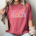 XXL Crimson Book Girlie Comfort Colors Tee, Book Tok Printed Tee, Reading Books Shirt 