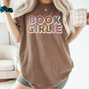 XXL Espresso Book Girlie Comfort Colors Tee, Book Tok Printed Tee, Reading Books Shirt 