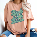 XXL Peachy Book Club Babes Comfort Colors Tee, Reading Books Printed Tee, Book Tok Shirt 