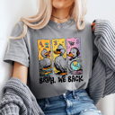 XXL Gray Bruh We Back Teacher Comfort Colors Tee, Back To School Printed Tee, Teacher Funny Duck Shirt