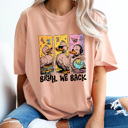 XXL Peachy Bruh We Back Teacher Comfort Colors Tee, Back To School Printed Tee, Teacher Funny Duck Shirt