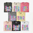  Preppy Neon Teacher Back To School Grades Comfort Colors Tee, Teacher School Printed Tee, Neon Patterned Grade Shirt  