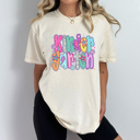  Preppy Neon Teacher Back To School Grades Comfort Colors Tee, Teacher School Printed Tee, Neon Patterned Grade Shirt  