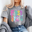  Preppy Neon Teacher Back To School Grades Comfort Colors Tee, Teacher School Printed Tee, Neon Patterned Grade Shirt  