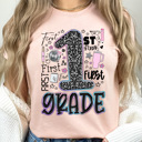  Composition Notebook Grade Teacher Graphic Tee, Back To School Teach Printed Tee, Grade School Shirt