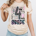  Composition Notebook Grade Teacher Graphic Tee, Back To School Teach Printed Tee, Grade School Shirt