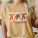 Large Mustard Touch Down Season Comfort Colors Tee, Bows And Football Printed Tee, Fall Football Season Shirt