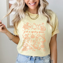 Large Butter Just A Spooky Goose Comfort Colors Tee, Halloween Goose Printed Tee, Spooky Halloween Shirt